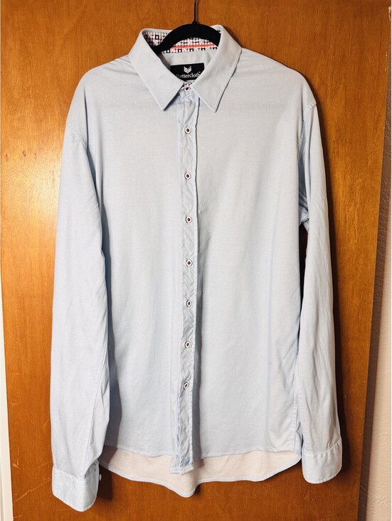 Buttercloth Other - Buttercloth XL Tall Dark Blue Men's Shirt Longsleeve Button Up Performance